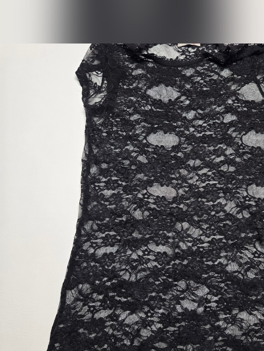 Black Lace Sleeveless Sheer Tank - Women Intimates